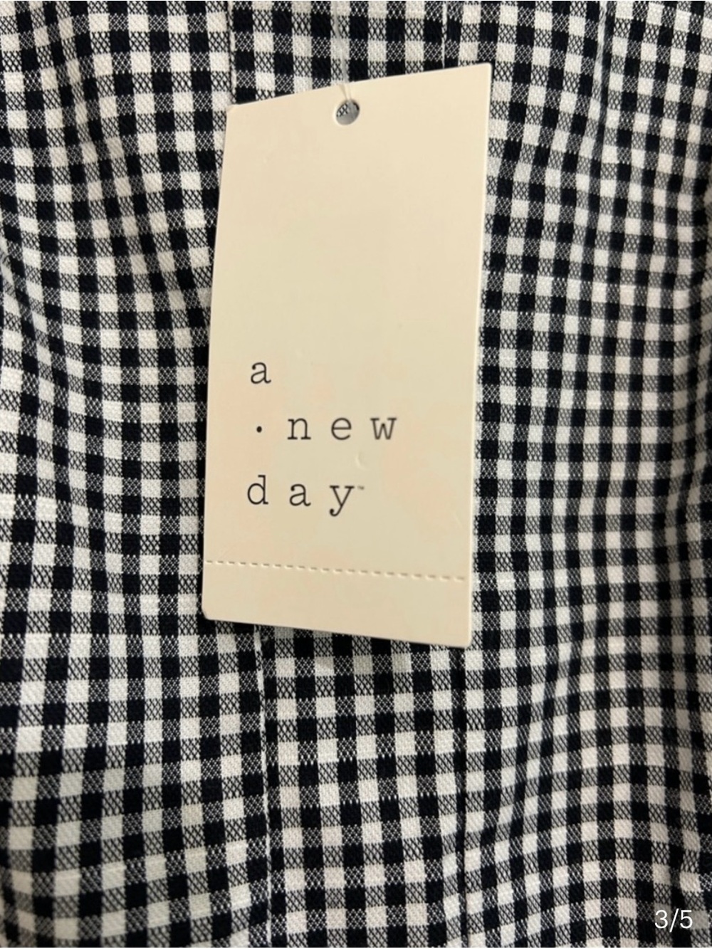 a new day Black and White Gingham Maxi Dress - Picture 4 of 6